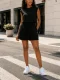 Solid Color Sleeveless Tops Two Piece Shorts Set HNIF-MC035