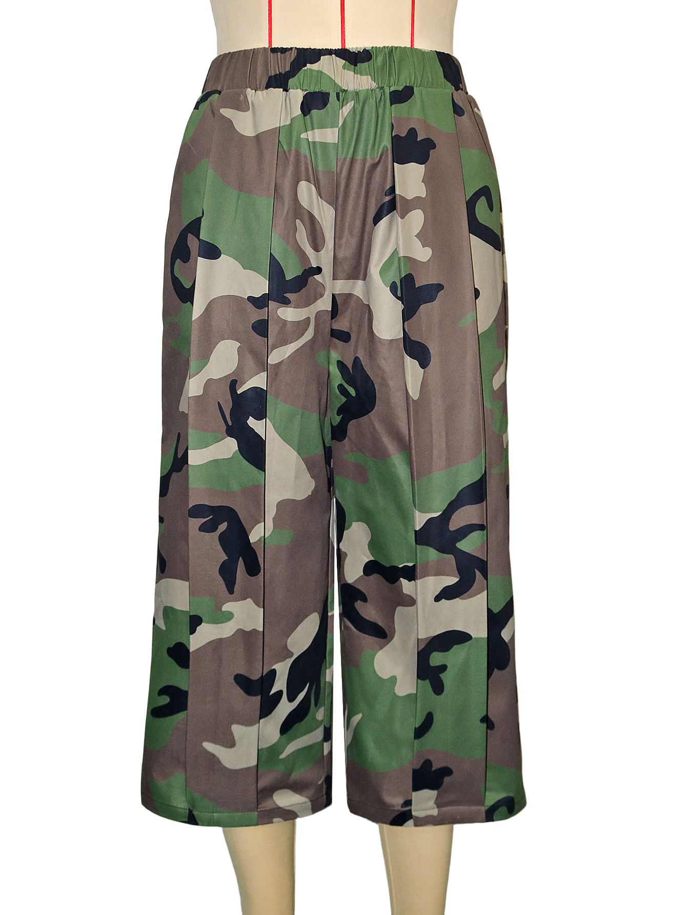 2026 Camouflage Print Loose Seventh Pants SH-391566 | DF - www