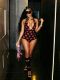Deep V Neck Lips Print Romper GTGE-MH1004
