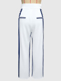 Color Block Press Pleated Pants SH-391557