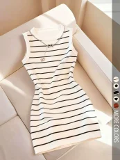 Print Sleeveless O Neck Mini Dress GSRX-755