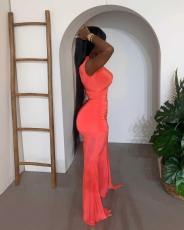 Sleeveless Ruched Tops Flare Pant 2 Piece Set YD-8862