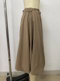 Press Pleated Loose Wide Leg Seventh Pants LSD-2841