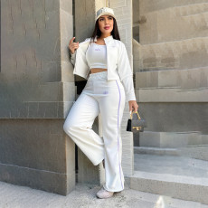 VIP1 Print Long Sleeve Pants Three Piece Set QYLF-0182