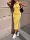 Sleeveless Stripe Patchwork Maxi Dress HNIF-YY044