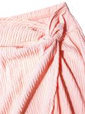Press Pleated Halterneck Top Split Long Skirt Suit HNIF-YM063