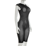 Mesh Off Shoulder See Through Romper MXBF-J26JP150