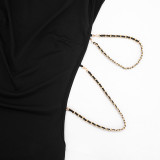 Sexy Sleeveless Chain Mini Dress MXBF-J26DS135
