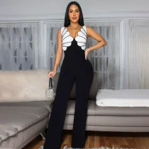 V Neck Sleeveless Casual Jumpsuit CYA-901595