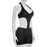 Sexy Backless Tie Up Hollow Out Romper MXBF-J26RP175
