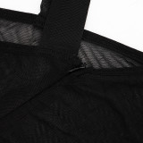 Mesh Off Shoulder See Through Romper MXBF-J26JP150