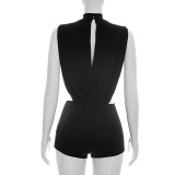 Solid Color Sleeveless Romper GDSF-J26RP174
