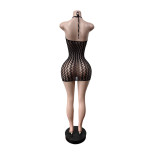 Lace See Through Sleeveless Romper MEM-88700