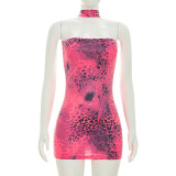 Leopard Print Tube Top Dress GSZM-D26DS171