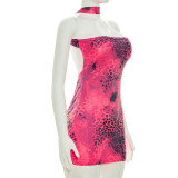 Leopard Print Tube Top Dress GSZM-D26DS171