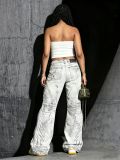 Plus Size Patchwork-embroidered Jeans GYLN-5518