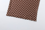 Polka Dots Print Backless Two Piece Skirts Set GYME-K6S07913A