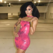 Leopard Print Tube Top Dress GSZM-D26DS171