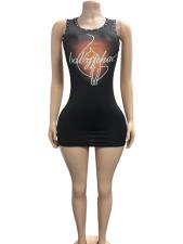 Print Sleeveless Mini Dress GFCF-1482