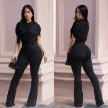 Solid Color Wide Leg Jumpsuit GFYX-7651