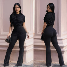 Solid Color Wide Leg Jumpsuit GFYX-7651