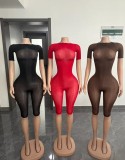 Pre Order: About 7 work days shipping Solid Color Romper YUEM-202642