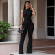 Single Shoulder Ruched Jumpsuit YF-11025