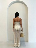 Sexy Hollow Out Tube Top Jumpsuit GHYX-TXY5376
