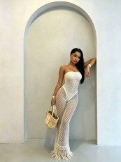 Sexy Hollow Out Tube Top Jumpsuit GHYX-TXY5376