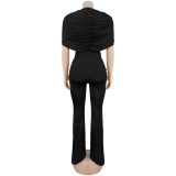Solid Color Wide Leg Jumpsuit GFYX-7651
