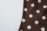 Polka Dot Print Sling Tank Tops GLAG-T5820047G