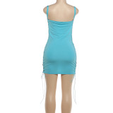 Solid Color Sling Bandage Dress XEF-K6D08022A
