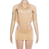 Solid Color Two Piece Skirts Set XEF-K6S00982A