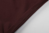 Solid Color Patchwork Micro Flare Seventh Pant GLAG-P6121245F