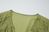 Loose Lace Chiffon Top Long Skirts Suit  GLAG-S5C20898G