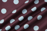 Polka Dot Print Contrast Color Two Piece Skirts Set GLAG-S5C20905G