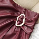 Casual PU Leather Short GPBY-SK8218