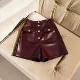 PU Leather Tight Mini Short GPBY-SK8217