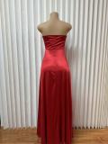 3D Rose Backless Maxi Dress  GMYU-95651