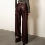 Fashion PU Leather Straight Pants GPBY-TR8331