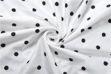Polka Dots Print Backless Romper GYME-K6Q08075A