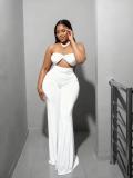 Sexy Halterneck Hollow Out Jumpsuit GADE-10086