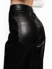 Fashion PU Leather Straight Pants GPBY-TR8331