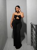 Sexy Halterneck Hollow Out Jumpsuit GADE-10086