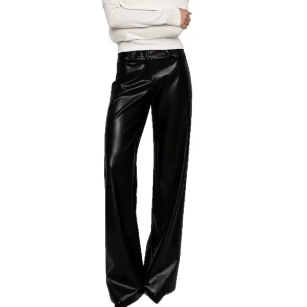 Fashion PU Leather Straight Pants GPBY-TR8331