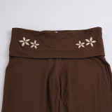 Fashion Embroidered Flare Pants GPKJ-MR49576