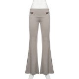 Fashion Embroidered Flare Pants GPKJ-MR49576