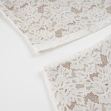 Fashion Lace Solid Color Three Piece Skirts Set GPKJ-MR49245
