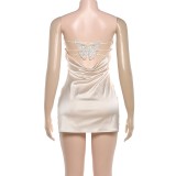 Butterfly Backless Tube Top Mini Dress GYME-K6D06920A