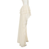 Irregular Ruffles Long Skirt GPKJ-MR49151